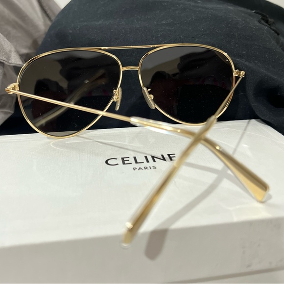 CELINE Aviator Sunglasses with Polarized Lenses - Picture 3 of 6